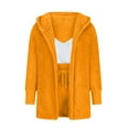 thumbnail image 5 of HUJlwoi Women Fuzzy Pajama Set 3 Piece Outfit Fluffy Fleece Cardigan Outerwear Sleeveless Crop Top with Shorts Pj Set Warm Nightwear, 5 of 7