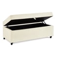 thumbnail image 4 of Sturdy Ottoman with Rotating Casters and Storage | Ideal for Living Spaces, Supports Up to 400 Pounds, 4 of 6
