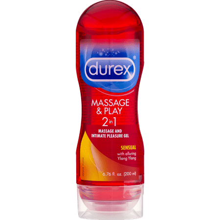 - Durex Massage & Play 2 in 1 Sensual Ylang Ylang Water Based Massage and Intimate Pleasure Gel - 6.76 oz