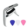 thumbnail image 1 of Capo TC-02 Capo de guitarra multifuncional Aleación de zinc con extractor de pasadores de puente Ranura para púas de guitarra 3 piezas Púas de guitarra para guitarras eléctricas acústicas Bajo Tomshoo Capo, 1 of 6