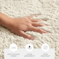 thumbnail image 4 of Plush Absorbent Bath Mat Rug with Anti-Skid Rubber Backing, 34 x 21, Ivory, by Noble Linens, 4 of 12