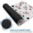 thumbnail image 6 of Long Mouse Pads for Desk,White Cow Heart Pattern Desk Mats on Top Of Desks, Desk Mouse Pad Extra Large with 3mm Non-Slip Base and Stitched Edge for Gaming,Office,Work,Home 31.5"x11.8", 6 of 6