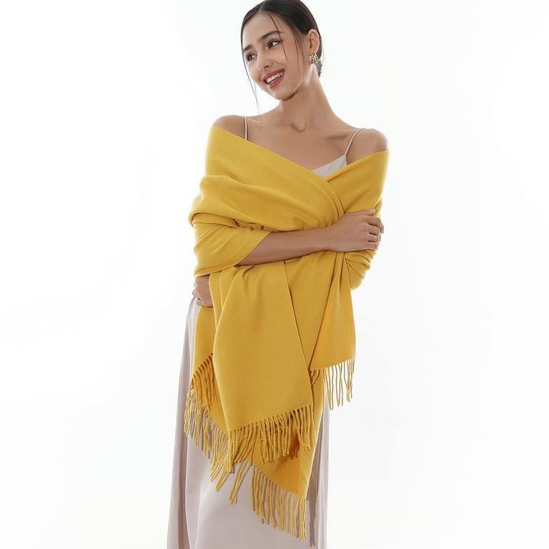 RIIQIICHY Women Scarf Winter Pashmina Shawls Wraps for Evening Dresses  Wedding Shawl Large Warm Scarves - Walmart.com
