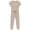 Khaki, variant on Guluxicc Jumpsuits for Women Dressy Summer Romper Ribbed Knit Casual Travel Outfits Trendy Vacation Beach Clothes
