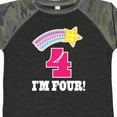 thumbnail image 4 of Inktastic 4th Birthday 4 Year Old Girls Rainbow Star Girls Toddler T-Shirt, 4 of 5