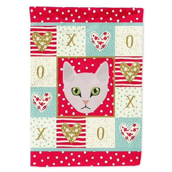 Carolines Treasures CK5097GF Burmilla Cat Love Flag Garden Size Small multicolor