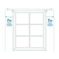 thumbnail image 2 of Mainstays Easy Install Café Window Curtain Rod, No Measuring, 48"-84", Ball Finials, Brushed Nickel, 2 of 6