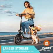 Electric Scooter for Adults – 8.5/10/12 Tires,Peak 500W-700W Motor, 15-30 Miles Range, Up to 20 MPH – Foldable Commuter Scooter for Men & Women
