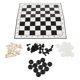 thumbnail image 1 of 2 in 1 Chess and Checkers Set 32 Chess 24 Checkers Paper Chessboard Combo Set for Kids and Adults, 1 of 4