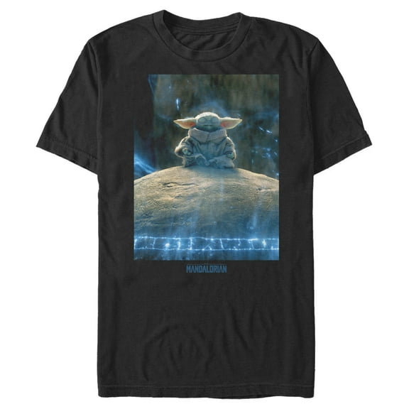 Men's Star Wars: The Mandalorian The Child Meditation Graphic Tee Black 3X Large