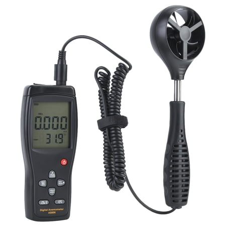 Anemometer Handheld 3-in 1 Mini Handheld Anemometer Wind Speed Gauge Multifunction Digital Thermometer Hygrometer Anemometer