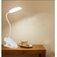 thumbnail image 1 of Luz de lectura, luz de lectura con clip LED recargable por USB, con tres posiciones ajustables, luz de lectura flexible 360, se adapta a la lectura, 1 of 5