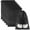 Black, variant on Haimei Pink Travel Shoe Bags, 5 Pack Non-Woven Drawstring Packing Bags with Clear Window (15.7" x 11.8")
