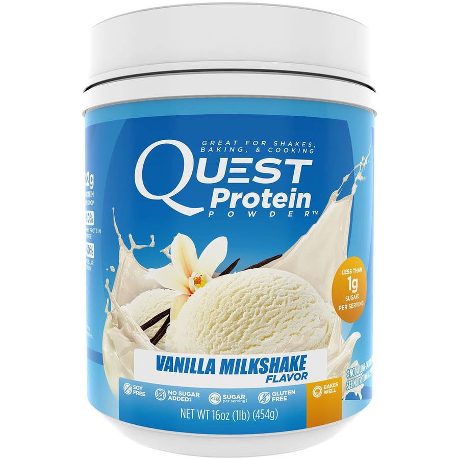 Quest Protein Powder, Vanilla Milkshake, 22g Protein, 1 Lb - Walmart