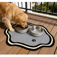 thumbnail image 4 of 15.74x11.81in Quick-Drying Absorbent Pet Feeding Mat Non-Slip Waterproof Dog Cat Bowl Mat for Food Water Dispenser Indoor Indoor Use, Keeps Floors Clean for Feeding Area, 4 of 6