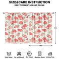 thumbnail image 2 of Nursery Curtains Boys Girls Kids Strawberry Print Pattern Window Drapes for Living Bedroom Playroom Room Decor Rod Pocket 42x54 Inch 2 Panels, 2 of 2