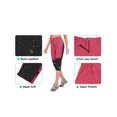 thumbnail image 6 of Little Donkey Andy Women's Quick Dry Capri 3/4 Hiking Lightweight Stretch Water-Resistant Pants Golf Casual Wine S, 6 of 7