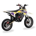 thumbnail image 6 of SYX MOTO VK 58cc 4-Stroke Gas Pull Start Mini Bike for Kids, Yellow/Purple, 6 of 6