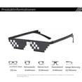 thumbnail image 4 of Pixel Art Mosaic UV Protection Sunglasses, 4 of 7