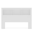 thumbnail image 3 of Polifurniture Madison Queen Size Wood Bookcase Headboard, White, 3 of 10