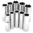 thumbnail image 1 of Performance Tool Socket Set W38402 3/8 Inch Drive; Metric; Deep/6 Point; Chrome Vanadium Steel; Set Of 10, 1 of 4