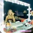 thumbnail image 4 of Ember Interiors Ghada White Lighted Makeup Vanity Desk with Charging Station for Bedroom, 4 of 9
