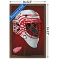 thumbnail image 3 of NHL Detroit Redwings - Mask 16 Wall Poster, 14.725" x 22.375", Framed, 3 of 5