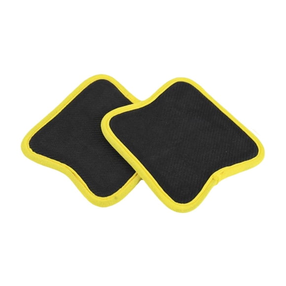 2 almohadillas de agarre antideslizantes ergonómicas para levantamiento de pesas, guantes protectores de manos Amarillo