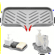 thumbnail image 4 of Bandeja de silicona para fregadero con escurridor de jabón, escurridor de esponja, escurridor de jabón, escurridor de cocina, 4 of 6