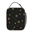 thumbnail image 3 of ZNDUO Gold Graffiti Abstract Star Pattern Lunch Bag, Reusable Leakproof Tote for Office, Work, School, Beach or Travel, 3 of 8