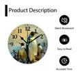 thumbnail image 4 of 12 Inch Wall Clock Battery Operated Silent Clock Decorative for Office, Kitchen, Outdoor, Living Room，Emperor Penguin with Chick Child in South Pole Fantastic, 4 of 4