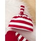 thumbnail image 5 of Infant Toddler Boys And Girls Spring And Autumn Letter Print Cute Christmas Long Sleeve Romper & Hat 2pcs Set, 5 of 5