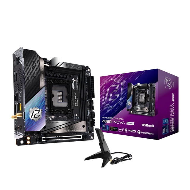 Placa madre ASRock Intel Core Ultra Z890i Nova WiFi 7 DDR5