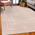 thumbnail image 3 of Abstract Decorative Rug, Pastel Design Cracked Look Modern Spot and Forms Animal Skin Inspired Art, Quality Carpet for Bedroom Dorm and Living Room, 6 Sizes, Rose Pale Grey, by Ambesonne, 3 of 4