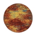 thumbnail image 2 of Nourison Nourison Essentials 4' x Round Flame Modern Rug, 2 of 10