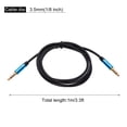 thumbnail image 2 of 3.5mm TRRS Aux Cable Male to Male Auxiliary Audio HiFi Headphone Cord 3.3ft Nylon Braided for Phone, Blue, 2 of 6