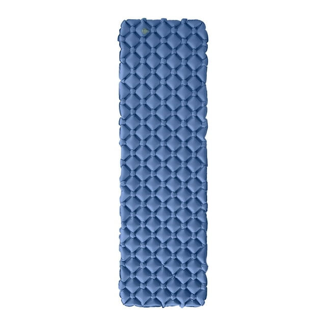 Hearth & Gear Camping Sleeping Pad Inflatable Camping Sleeping Pad Sleeping Mat For Camping Backpacking Hiking Blue 2 Person Hiking Tent Camping Frame Backpack Camping Lamps Pack Gear Kids Gear