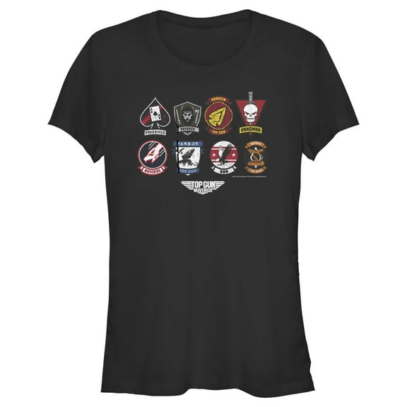 Junior's Top Gun: Maverick Codename Patches Graphic T-Shirt