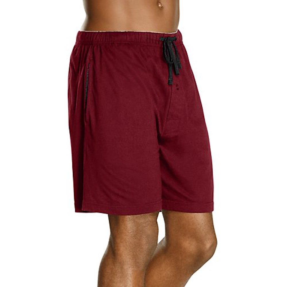 Hanes Hanes Men's Jersey Lounge Drawstring Shorts with Logo Waistband