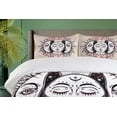 thumbnail image 4 of Ambesonne Moon Duvet Cover Sets, Orient Culture Elements, 2-Queen, Tan Black Ruby, 4 of 7