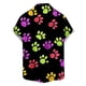 thumbnail image 4 of Blusa y camisa de manga corta con cuello vuelto para hombre, blusa informal de moda con cuello vuelto, blusa estampada de manga corta con botones, blusa de poliéster para hombre, 4 of 4