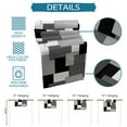 thumbnail image 7 of Table Runner Dresser Scarves 108 Inch Long, Modern Black Grey White Blocks Patchwork Linen Dining Table Runners Abstract Geometric Art Tabletop Scarf for Wedding Holiday Party Kitchen, 7 of 7