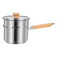 thumbnail image 2 of GUOOL 10cm Cooking Pot ,Cookware Sets ,Kitchenware Milk Pan with Lid ,Long Handle Soup D, 2 of 9