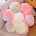 thumbnail image 1 of Cojín de suelo con flores, decoración bonita de la habitación para niñas, almohada de felpa, cojín cómodo informal, sofá, tatami, cojín para decoración del hogar del coche (50x50cm, color, 1 of 5