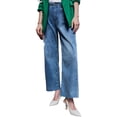 thumbnail image 3 of High Waist Casual Women Ankle Jeans Straight Leg Denim Pants, 3 of 6