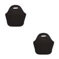 thumbnail image 4 of Yuarrent Bolsa de almuerzo duradera: diseñada para durar a través de la bolsa de almuerzo diaria para mujeres Bolsa de almuerzo para bebés negro 2piezas, 4 of 4