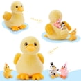 thumbnail image 2 of Peluche Karister Duck con 3 patos enrollados para bebés de 28 cm, 2 of 7