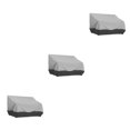 thumbnail image 2 of bedienty Chair Cover Furniture Storage Lounge Deep Seat Dustproof Foldable Covers Drawstring Protector Outdoor for Protection Grey + black 3Set, 2 of 6