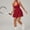 Red, variant on SKQIT Womens Tennis Dress Built in Bra and Shorts Athletic Dress Golf Outfits Workout