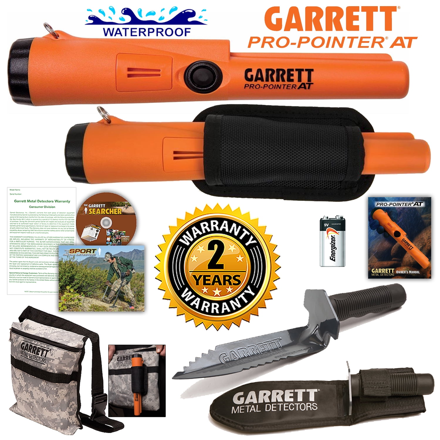 Garrett Pro Pointer Pinpointer Handheld Metal Detector Waterproof Digger Edge 